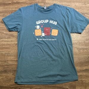 Girl Scouts Group Hug S’more Tee Shirt Large